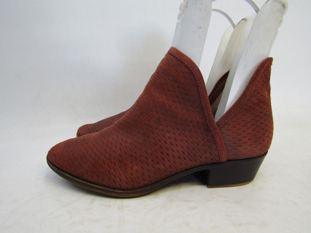 Lucky Brand Womens Size 10 M Brown Suede Ankle Fashion Boots Bootie